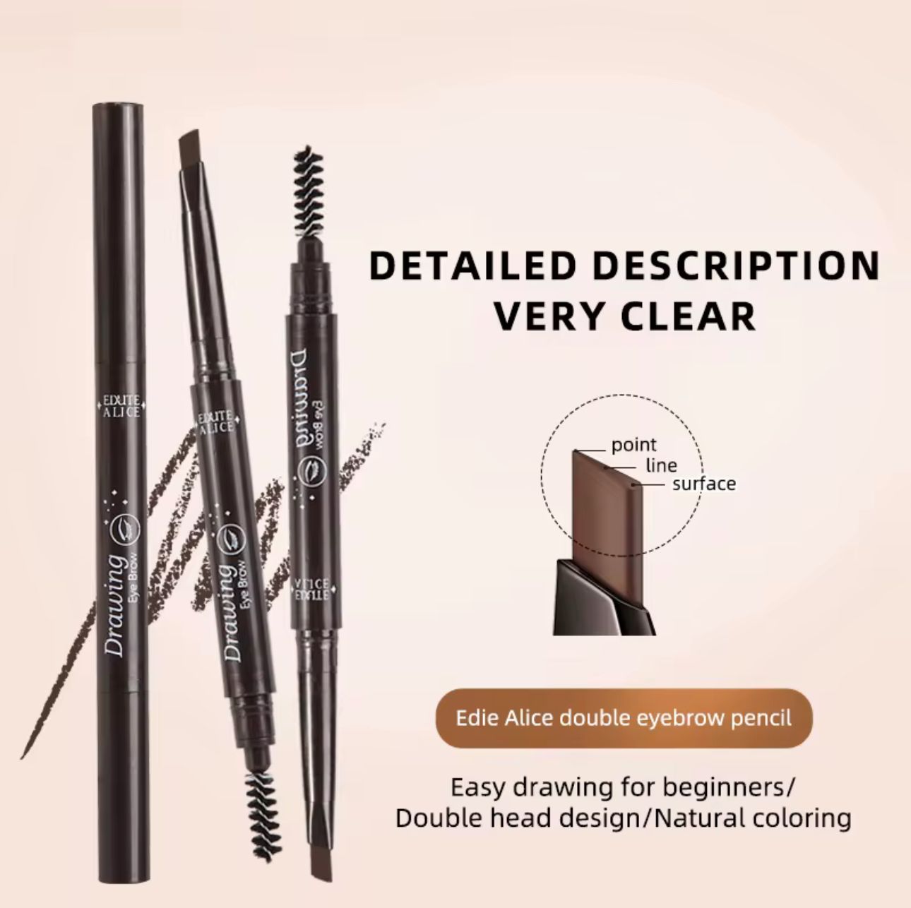 Eyebrow Pencil 2-in-1