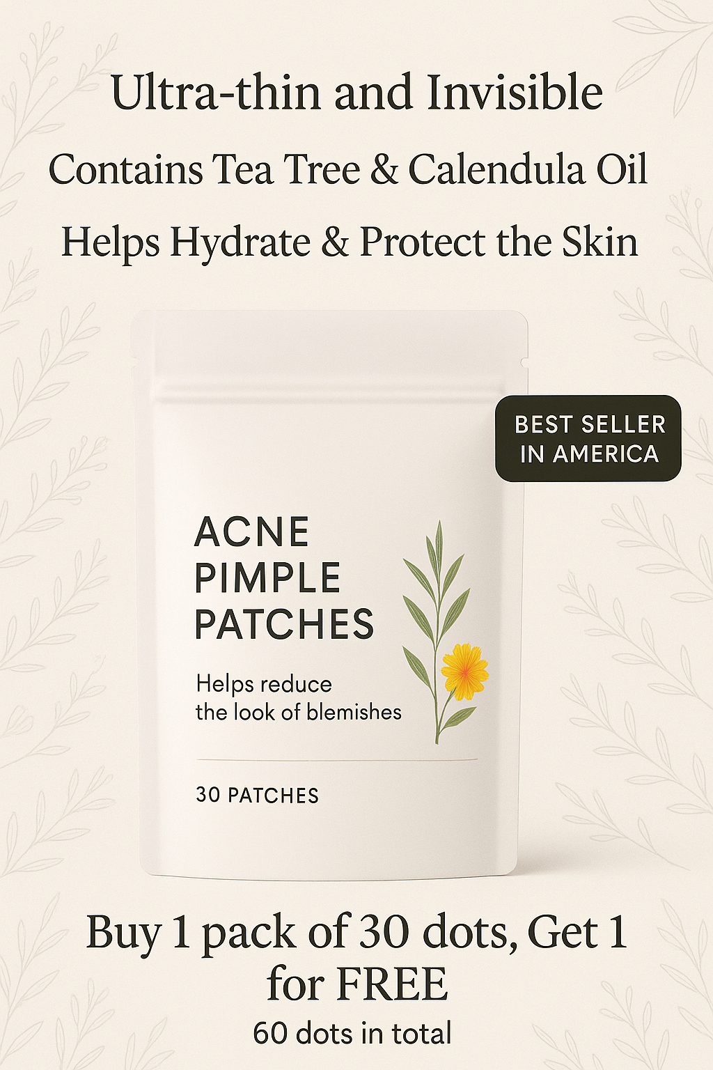 Invisible Acne Patch with Essential Oil – Soothing & Concealing for Clear Skin