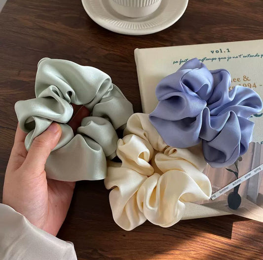 Satin large intestine tie head rope hair tie for women