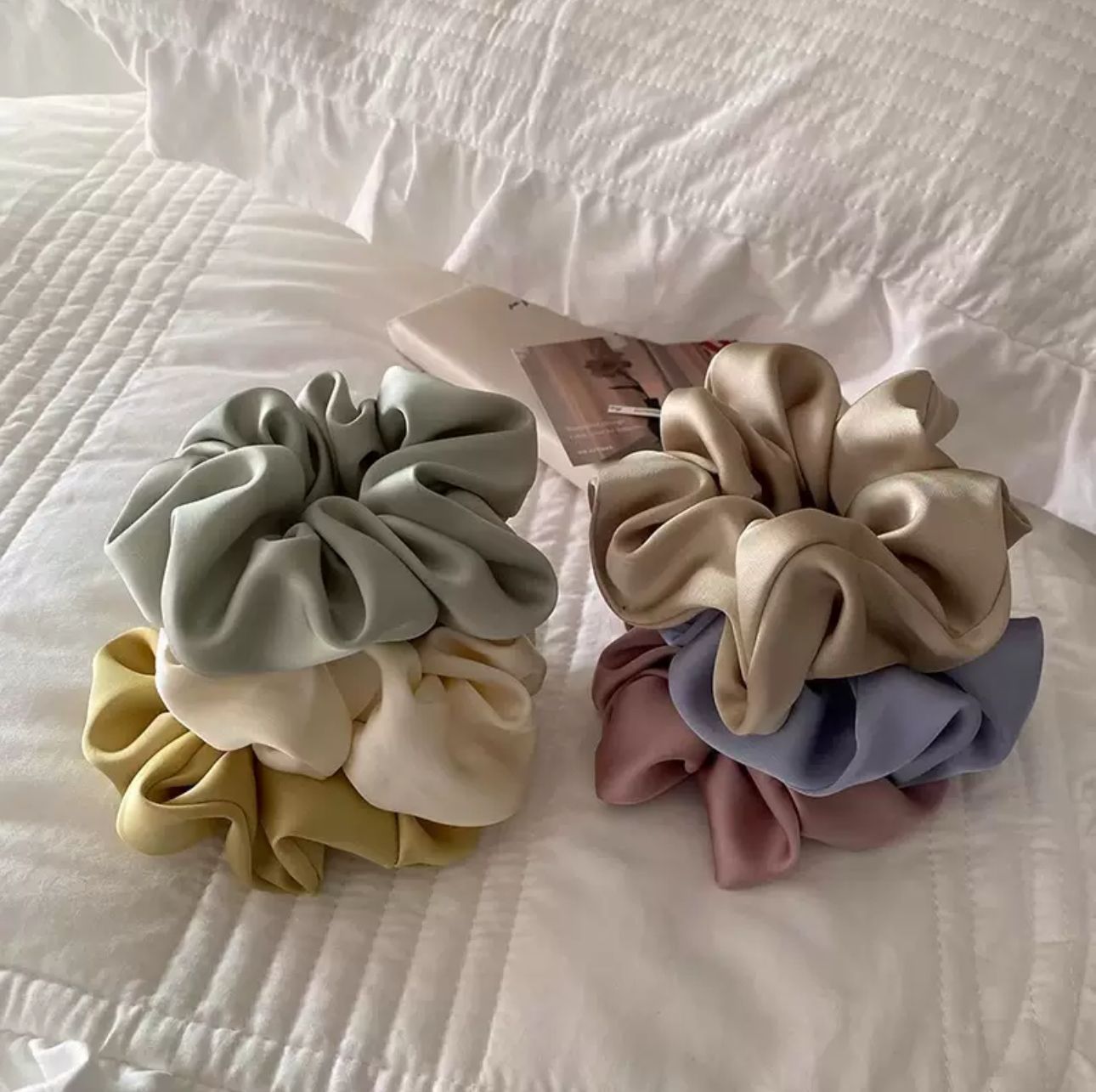 Satin large intestine tie head rope hair tie for women